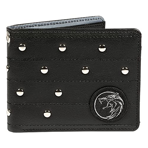 JINX Netflix's The Witcher Armored Up Bi-Fold Wallet, Black, Standard Size