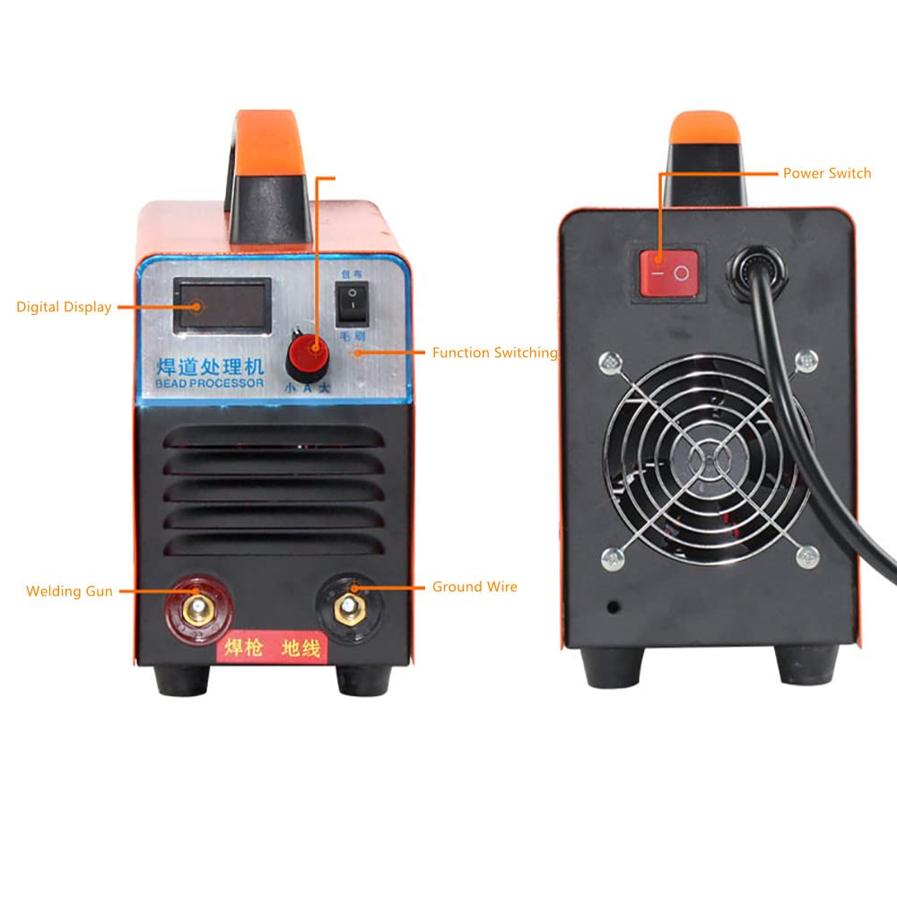 220V 1000W procesor spoin ze stali nierdzewnej, zgrzewanie łukiem argonowym narzędzie do czyszczenia spoin punktowych elektrolityczna maszyna do polerowania