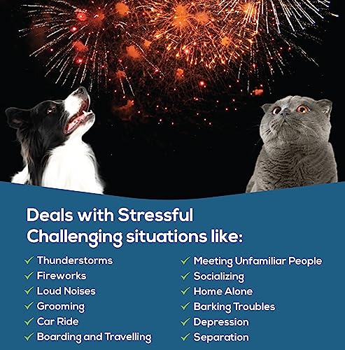 PETTZIES Dog Calming Care Supplement for Dogs and Cats, 120 Tablets for Stressed Nervous Pets. Anxiety Relief from Stress - Image 3