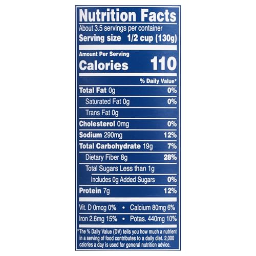 Image of Bush's Canned Cannellini Beans (Pack of 1), Good Source of Plant-Based Protein, Excellent Source of Fiber, Fat Free, Gluten Free, 15.5 oz