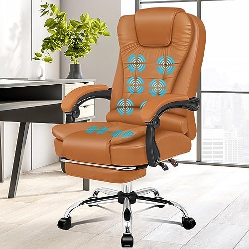 Sedia Da Gaming Massaggiante ALFORDSON - Pelle PU, Reclinabile 150°, Poggiapiedi, 180kg - Foto 6