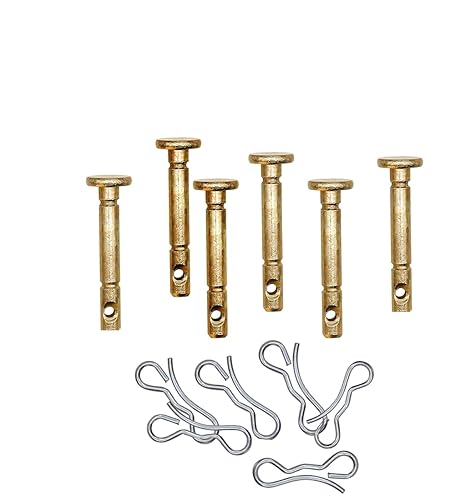 738-04155 Pasadores de corte y pasadores de chaveta 714-04040 (1/4 pulgadas x1-3/4) compatibles con MTD Troy-Bilt Craftsman 738-04155 738-0763 y más