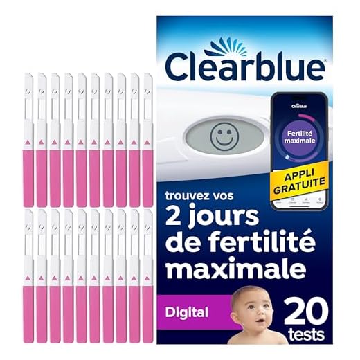 Clearblue Test Ovulation Digital, Aide À Concevoir, 1 Appareil Digital Et 20 Tests, Signale vos 2 Jours les Plus Fertiles, Maximise vos Chances de Concevoir Naturellement, L'Emballage peut varier