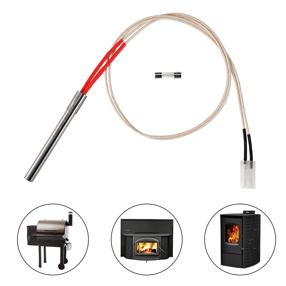 Hot Rod Zünder Kit Für Holzpelletofen – Ersatz Für Traeger 070, 075, Elite & BBQ Series, Inkl. 2 Sicherungen & Schrauben