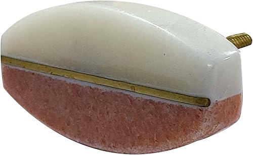 Miniatura 9 de Perilla Home Juego de 6 pomos de puerta de piedra con remolino, manija decorativa con carcasa de latón, elegante adición para armario, cajón,