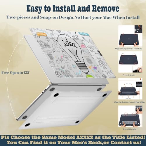 Coque MacBook Air 13 M5 M4 M3 M2 protection rigide pour modèle A3449 A3113 - 6