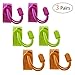 3 Pairs/Set Elastic No Tie Shoelaces, Best Lock Shoelaces for Adult and Kids, Durable with No Tie Elastic System, Ideal for Sneakers & Boots by Luxsego (Rose Red+Bright Green+Orange)