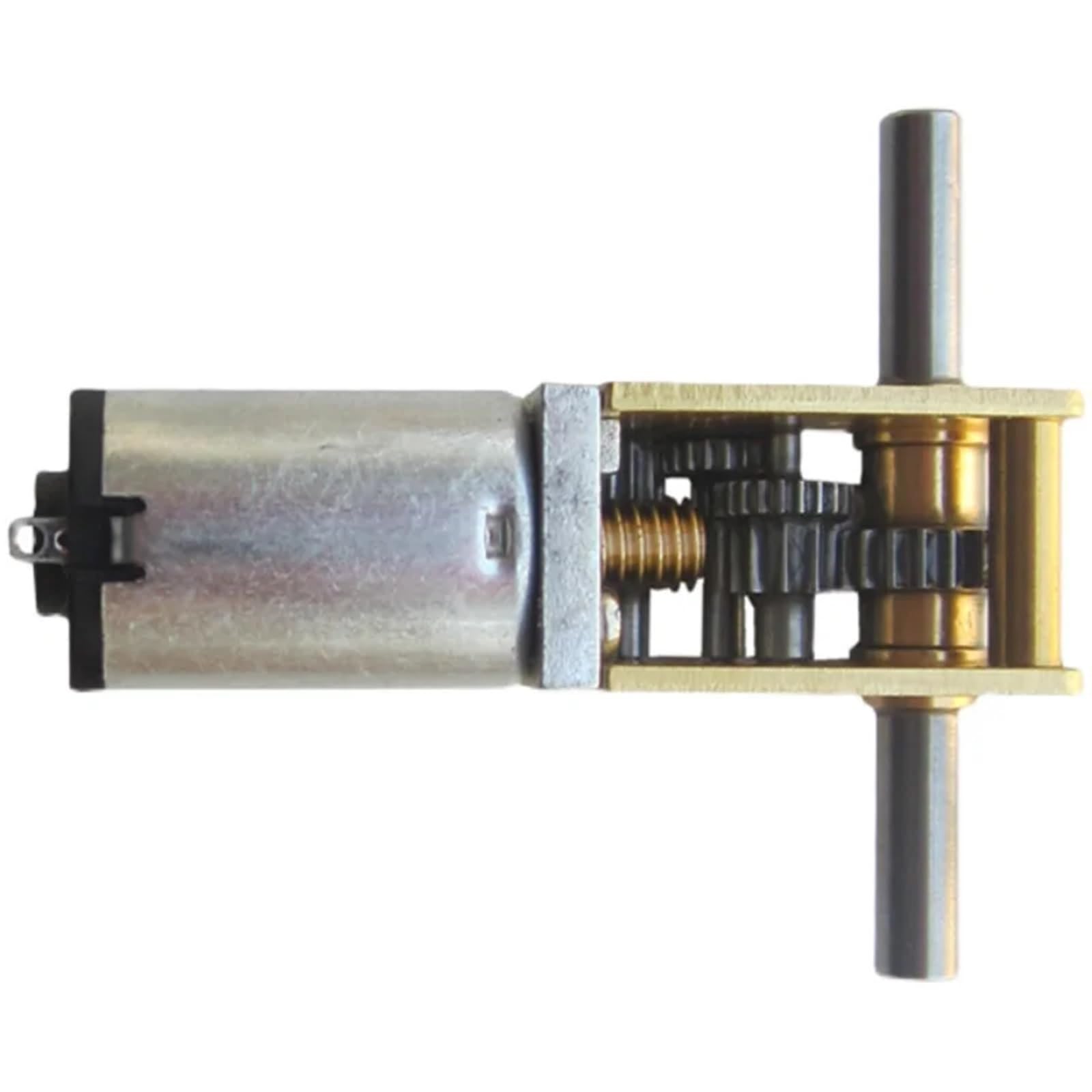 3~12V GA12-N20 Schneckengetriebe-Gleichstrommotor Doppel-/Doppelwellen mit Selbsthemmung 1St(6v 190rpm)