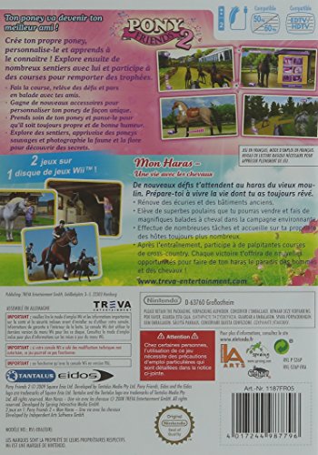 2 Jeux En 1 : Pony Friends 2 + Mon Haras Une Vie Avec Les Chevaux Wii - vue 3