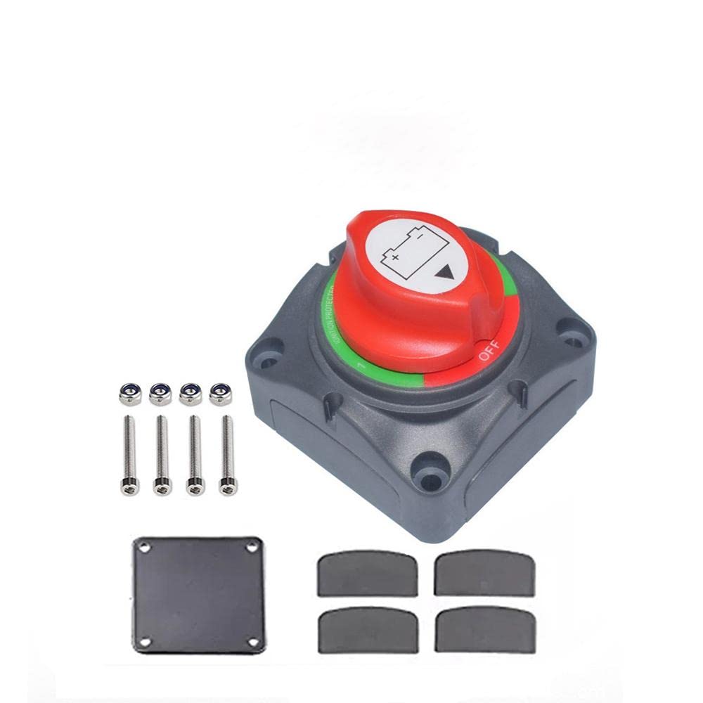 Batterie Trennschalter 12V-48V - Wasserdichter Hauptschalter Für Auto, Boot & Wohnwagen