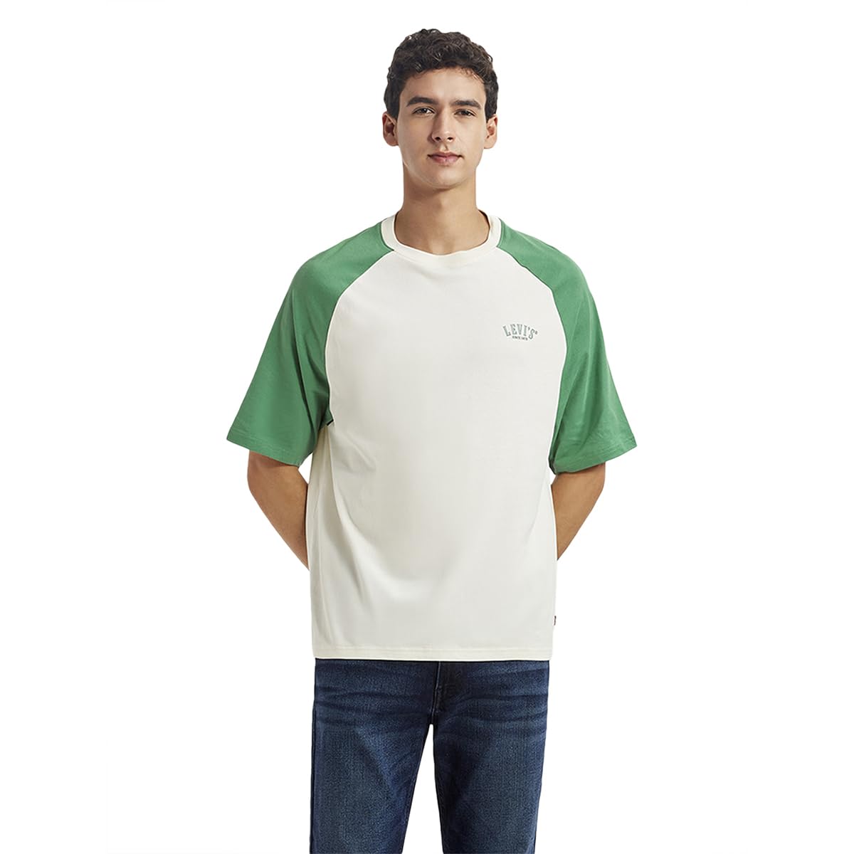 Men's Colour-Block Loose Fit T-Shirt-image-43