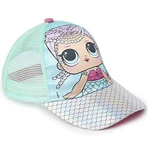 L.O.L. Surprise ! Casquette pour Fille | Chapeau Protection Soleil en Rose Bleu Ou Paillettes | Produit Officiel Accessoires pour Enfant avec Décoration Poupées LOL