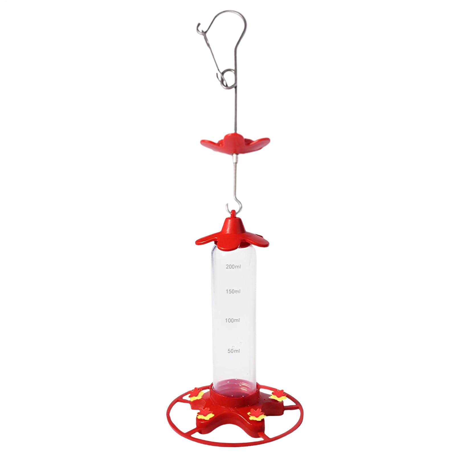 Distributeur nourriture oiseaux pour attirer les colibris dans un petit jardin