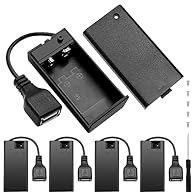 Package Includes: 5pcs 9V battery box with cover, On/Off switch, USB Female Socket, & 5pcs screws, 1pc screwdriver. Battery Holder Type: 9V battery holder for 1 CELL (Battery not Included); 9V battery snaps with USB Female Socket, cover and On/Off sw...