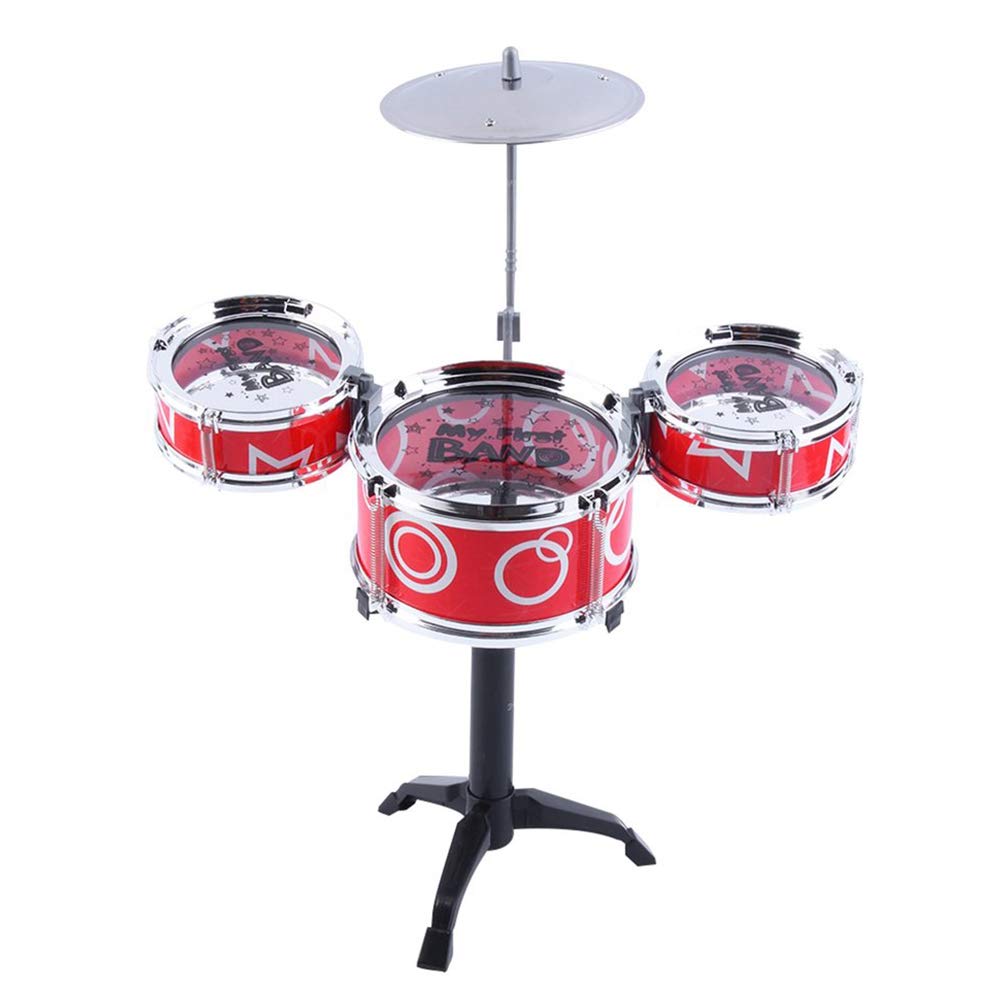 CDKJ Kids Drum Kit Toy Mini Simulation Drum Kit Jazz Band Musical Instrument Play Toy Color Random color