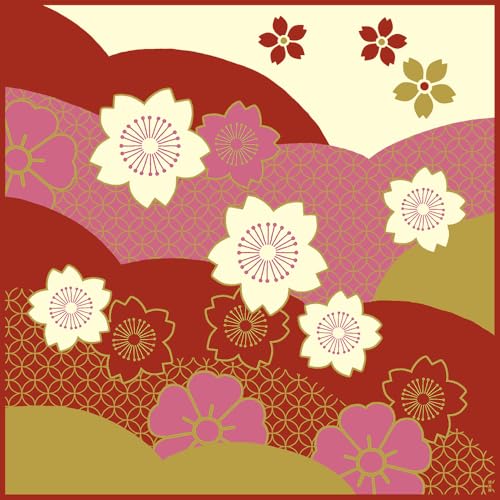 濱文様 大布(風呂敷 90cm) 桜にしき