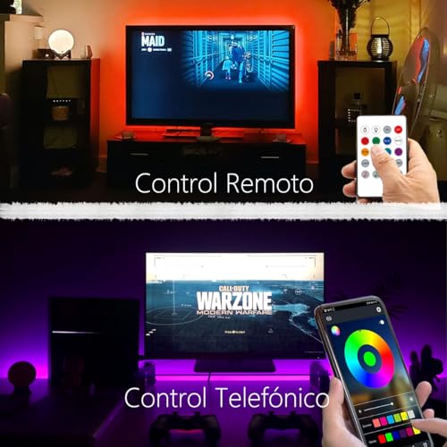 LED Strip Lights for TV, USB TV Backlight Kit with Remote, APP Control Sync to Music, 5050 RGB Smart LED Bias Lighting for HDTV (2m for 32"-42" TV) - Image 3