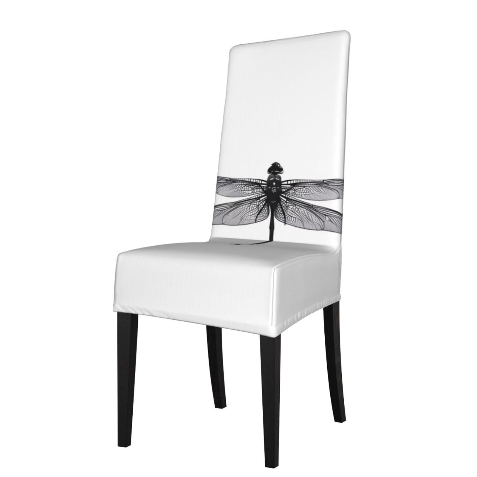 WHJDPP Dragonfly Prints Protection Cover for Dining Chair - Stretchy Seat Throw Covers, Wrinkle-Free & Easy Care for Hotel, Wedding & Home Dining Chairs