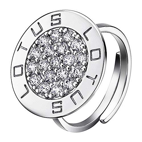 Lotus Anillo Silver Circle LP1252-3/1 con circonitas para mujer, plata JLP1252-3-1
