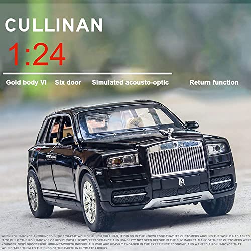 Image of Exclusive Alloy Metal Pull Back Die-Cast Car 1:24 Rolls Royce Cullinan Diecast Metal Pullback Toy Car with Openable Doors & Light, Music Boys Gifts Toys for Kids, Multicolor(Design-25)