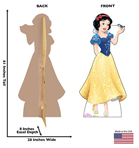 Image of Cardboard People Snow White Life Size Cardboard Cutout Standup - Disney Princess Friendship Adventures