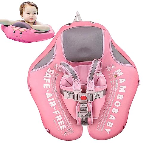 Flotador de piscina para bebé, flotador inteligente no inflable con cinturón protector, flotador de natación para niños y niñas, adecuado para niños de 3 a 24 meses