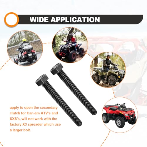 Image of Be Used for Can am ATV's and SXS's Bolt M8 x 1.25 x 70 M8 8mm Secondary Clutch Spreader Belt Change Removal Tool Pre Oil Fully Threaded 12.9 CL (4PCS)