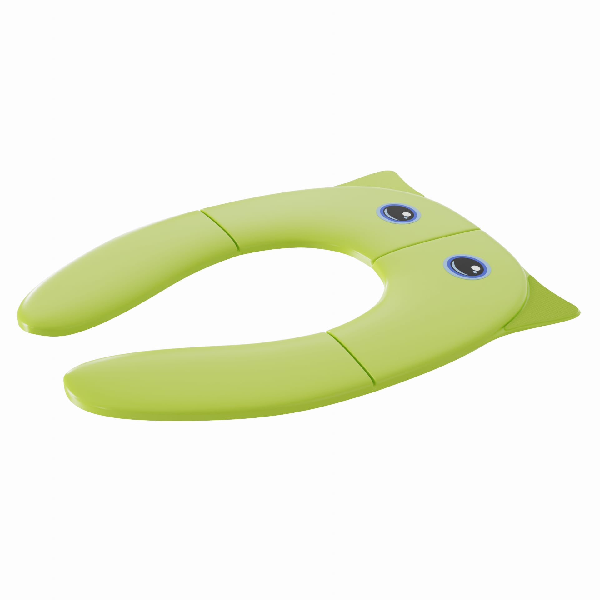 TECHHARK® Baby Potty Training Toilet Seat for Boys And Girls Kids, Non-Slip with Splash Guard, Fits Round & Oval Toilets, (TRAVEL GREEN) - Image 8 thumbnail