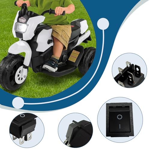 Image of Accelerator Foot Pedal Automatic Reset Switch Fit for 6V /12V /24V Electric Toys Kids Ride-On Car(2 Pcs)