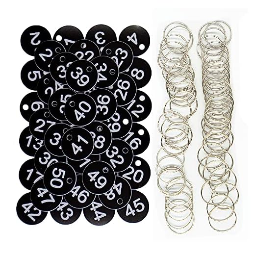 Plastic Engraved Key Tags Set