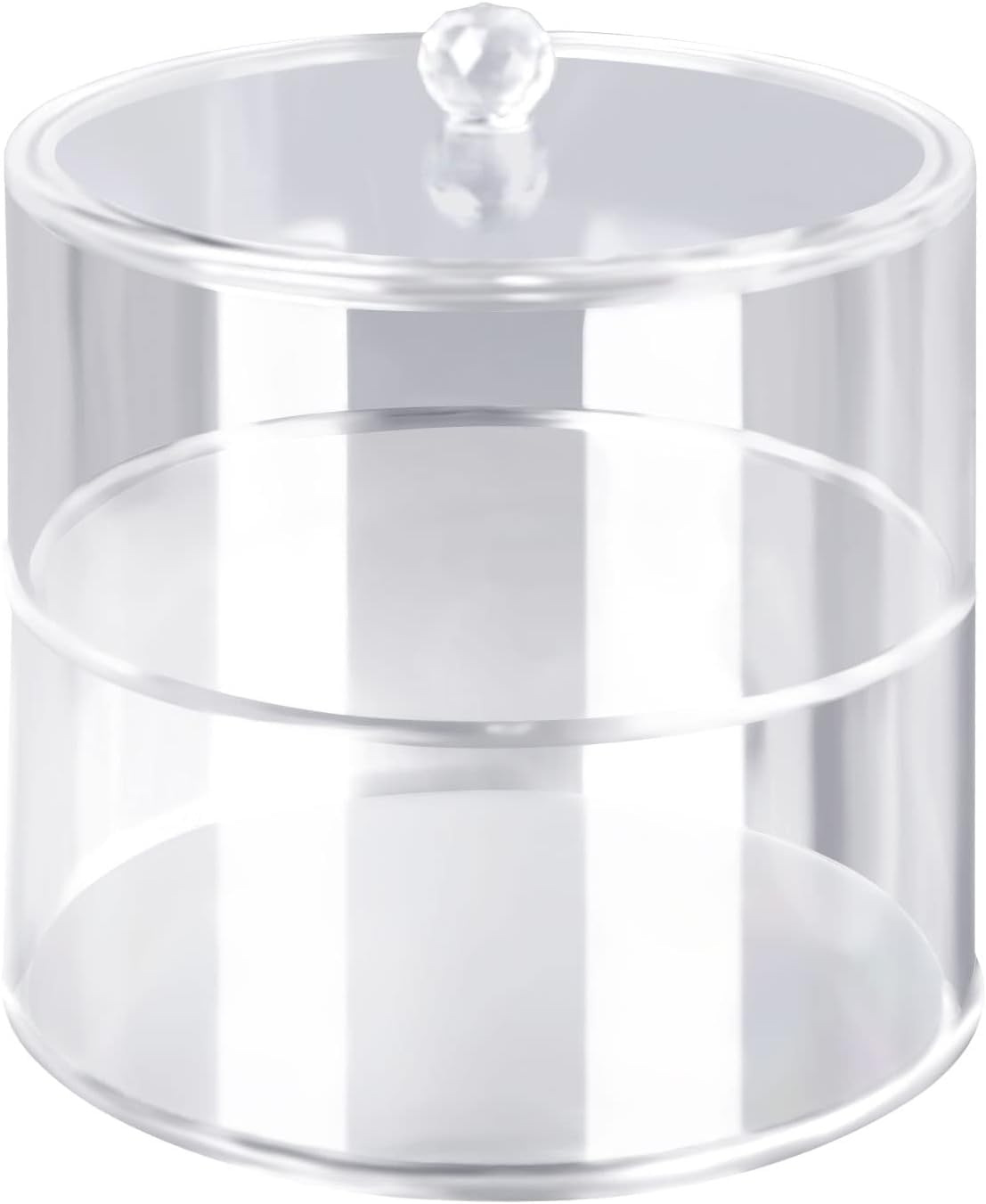 Multi-Layer Storage Display Box, Acrylic Storage Organizer, Clear Belt Storage Box with Lid, Tabletop Organizer for Earrings, Necklaces, Bracelets, Jewelry, Candy and Stationery