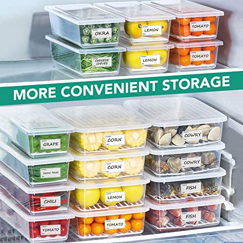 Freezer Labels, Pack Of 200, Easy To Peel, Food Label Stickers For Food Storage Boxes, Jars, Waterproof, Leaves No Sticky Residue After Use, 3*6Cm #TOP4