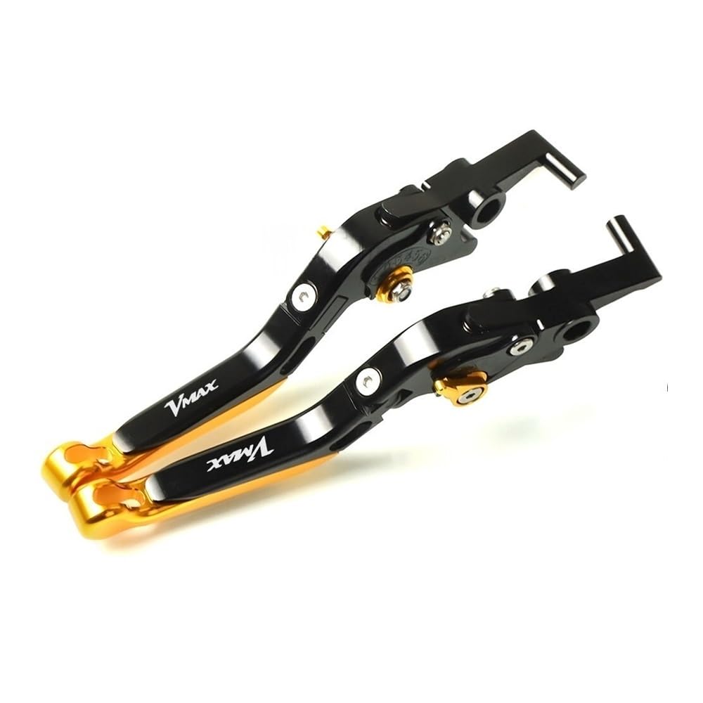 Zdgxfhsrh Blue- Motorcycle Brake Clutch Levers For Ya&Maha V-Max Vmax1200 Vmax1700 Motorcycle Brake Clutch Lever Adjustable Folding Extendable(Blue-)