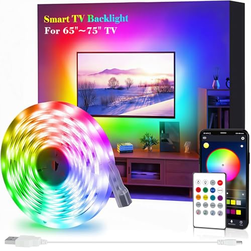 LED-Lichtstreifen für TV, USB-TV-Hintergrundbeleuchtungs-Kit mit...