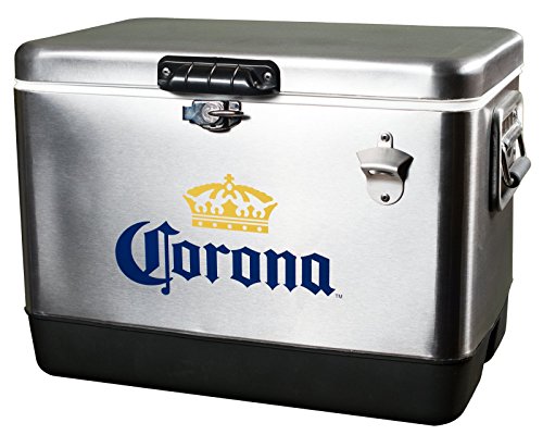 Corona Cooler, Stainless Steel, 54-Quart - //coolthings.us