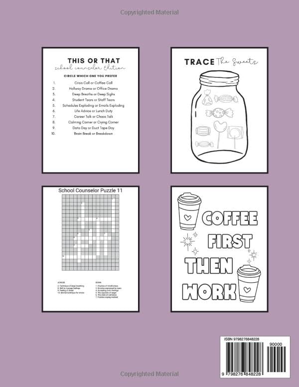 School Counselor Activity Book: Appreciation Gift for National School Counseling Week image 3