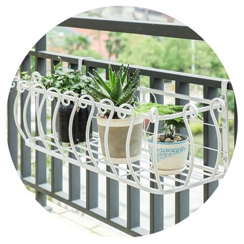 Jardinière suspendue gain de place pour balcon et rambarde en métal
