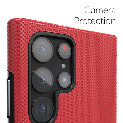 Image of Crave Dual Guard for Samsung Galaxy S22 Ultra Case - Red