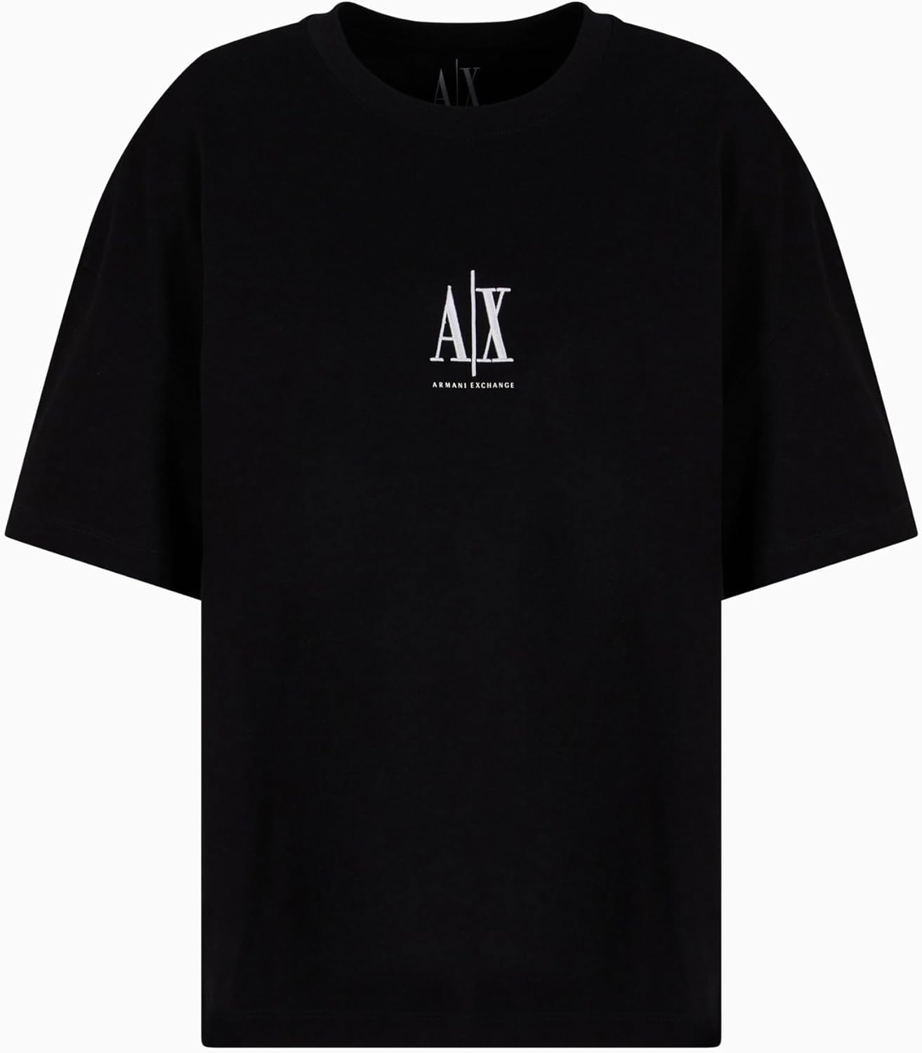 Armani Exchange Womens Heavy Cotton Jersey Icon Logo Tee