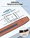 Zitahli Ratchet Belt for Men - 2 Packs Leather Mens belt For Gift Men Dress and Casual,Trim to Fit Size 34