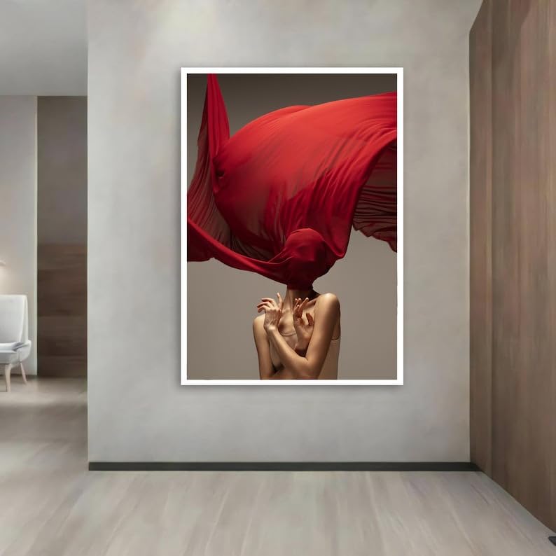 Toile d'une danseuse élégante 70x100cm pour réchauffer un mur blanc vide