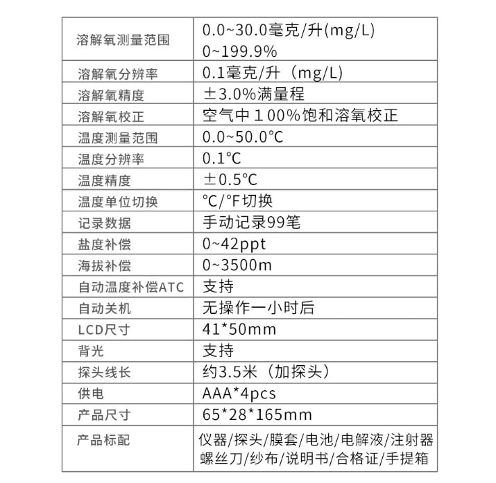 AE8403 Portable Dissolved OxygenDetector Water OxygenContent Aquaculture OxygenDetector