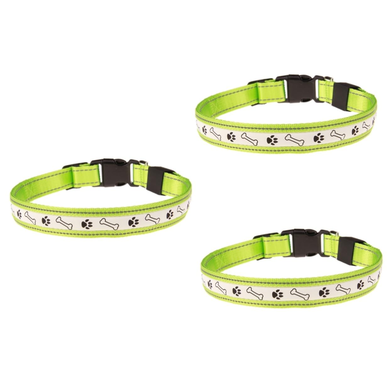 Angoily 3pezzi Collare Led Ricaricabile Per Cani Di Taglia Collana Pet Illuminata Con Luce Flash Per Sicurezza Notturna e Visibile Al Buio