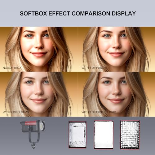 Image of GVM Portable Square Softbox 40 * 60cm with Grid Diffuser Fast-Setup Bowens Mount Softbox Compact Photography Lighting Softbox for Photography Shooting Continuous Light Monolight Strobe Flash