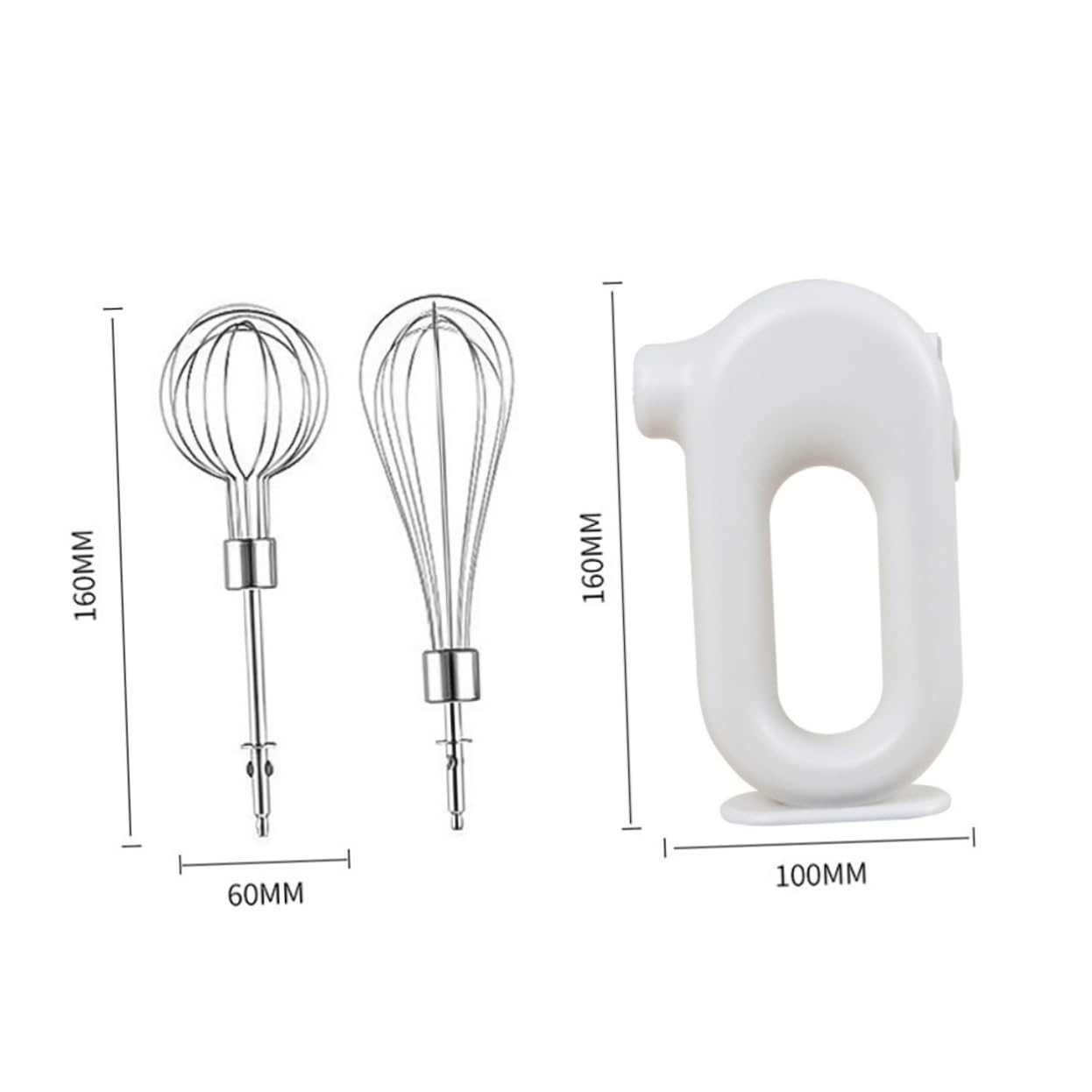 UKCOCO Frusta Elettrica per Uova Portatile Ricaricabile Usb, Frullatore a Immersione da Cucina Leggero, Aiutante Multifunzione per Montare Panna e Impasti, per Professionisti