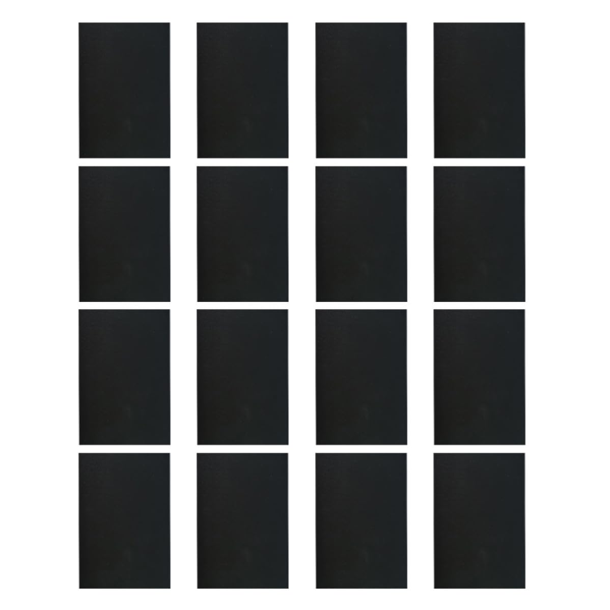 Feuilles magnétiques pour fausses fenêtres de garage : kit 16 pièces PVC noir de bricolage extérieur