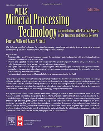 Wills' Mineral Processing Technology: An Introduction to the Practical Aspects of Ore Treatment and Mineral Recovery