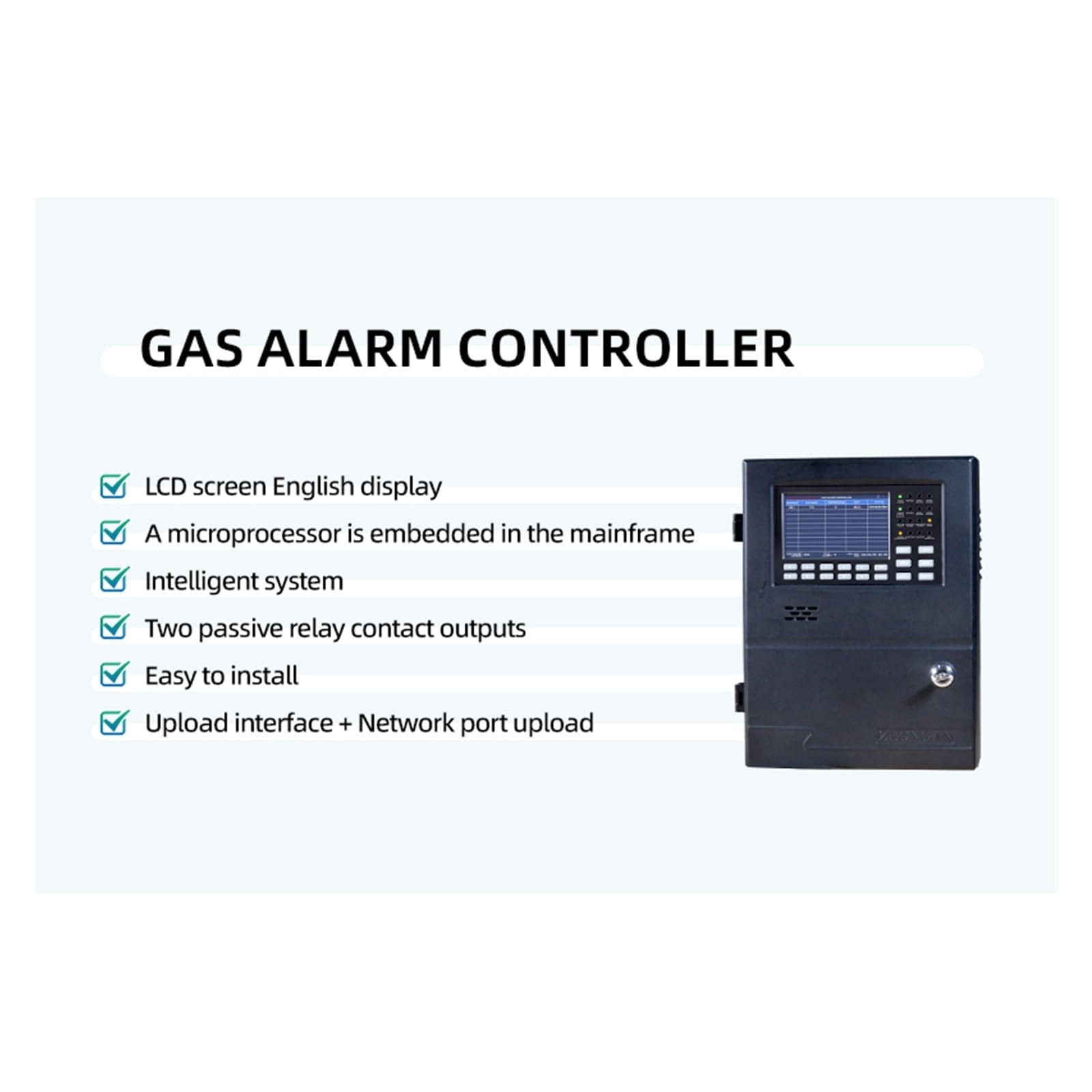 Gasdetektor, Tragbarer Gasdetektor, GDS8300 Split Line Gasalarm-Controller Ton-Licht-Schock-Luftqualitätstester