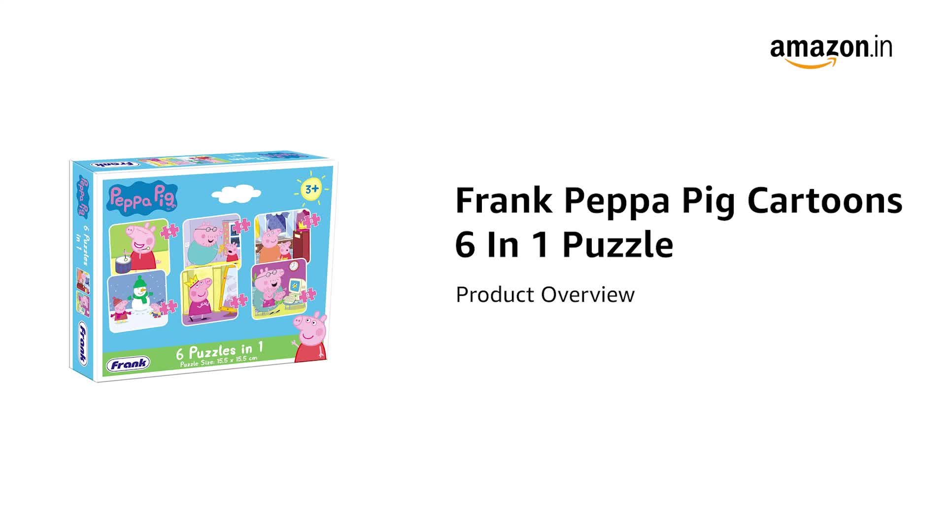 Buy Frank Peppa Pig - Set of 6 Jigsaw Puzzles for Kids Above 3, 4
