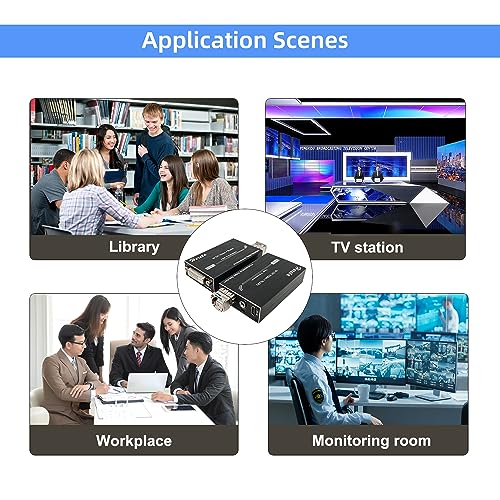 Image of Mini 4K@60Hz HD DVI Fiber Video Extender DVI to Fiber Converter Optical Transceiver Up to 20km Data Rate up to 10.2Gbps Over Single-Mode with 3.5mm External Stereo Audio